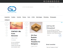 Tablet Screenshot of graphicdesignsinspiration.com